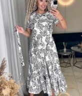 Платье с воланом IMMA-348A399