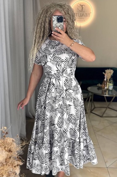 Платье с воланом IMMA-348A399