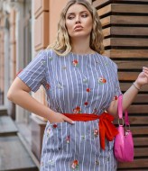 Летнее платье-рубашка VL-855A350