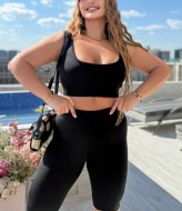 Топ с резинкой под грудью INS-436A300