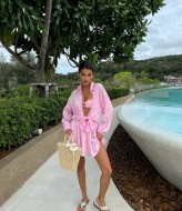 Шелковый костюм с шортами DMP-R1806A440