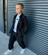 Вельветовый костюм с рубашкой NN-983A650