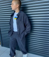 Вельветовый костюм с рубашкой NN-983A650