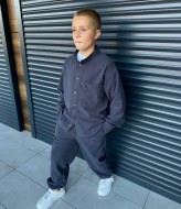 Вельветовый костюм с рубашкой NN-983A650