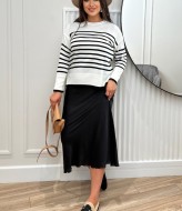 Полосатый свитер женский EO-1089A520 Полосатый свитер женский EO-1089A520