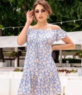 Платье с открытыми плечами летнее NJ-OKO-2020A8