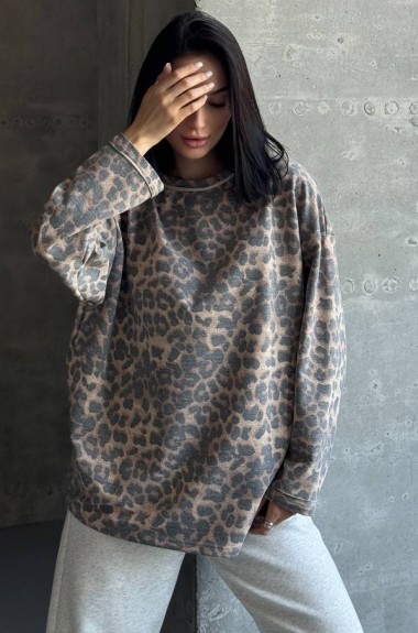 Лонгслив с принтом женский LID-587A500