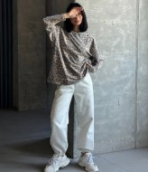 Лонгслив с принтом женский LID-587A500