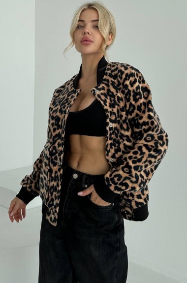 Бомбер леопардовый FL-2087A600