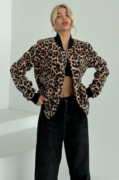 Бомбер леопардовый FL-2087A600