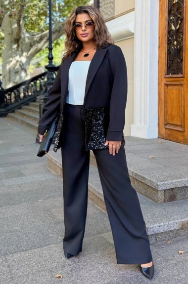Трендовий костюм із брюками BEL-087A26 Трендовий костюм із брюками BEL-087A26