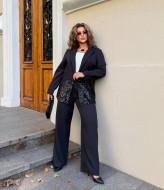 Трендовий костюм із брюками BEL-087A26 Трендовий костюм із брюками BEL-087A26