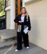 Трендовий костюм із брюками BEL-087A26 Трендовий костюм із брюками BEL-087A26