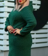 Короткое пальто с капюшоном женское TBY-171A600