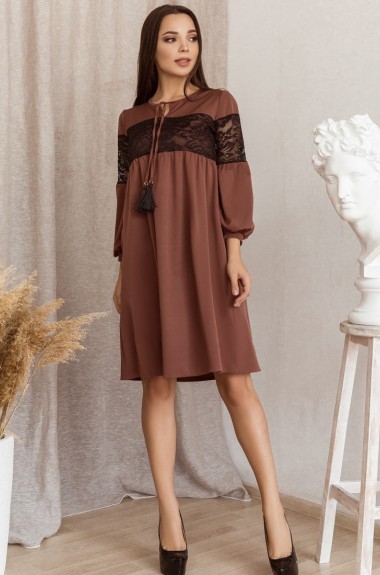 Платье с гипюровыми вставками BAB-169A460 Платье с гипюровыми вставками BAB-169A460