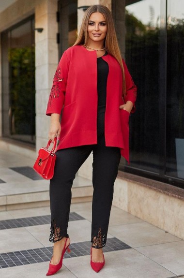 Костюм двійка піджак і брюки з перфорацією VOJ-963A830