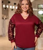 Джемпер з прозорими рукавами IT-1425A500