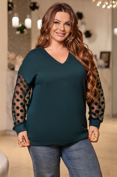 Джемпер с прозрачными рукавами IT-1425A500 Джемпер с прозрачными рукавами IT-1425A500