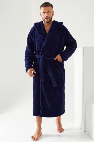 Махровый халат мужской длинный  LIB-8912A590