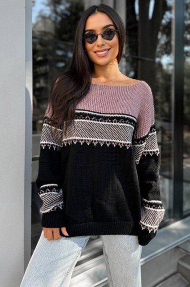 Жіночий вільний светр IND-5058A580 Жіночий вільний светр IND-5058A580