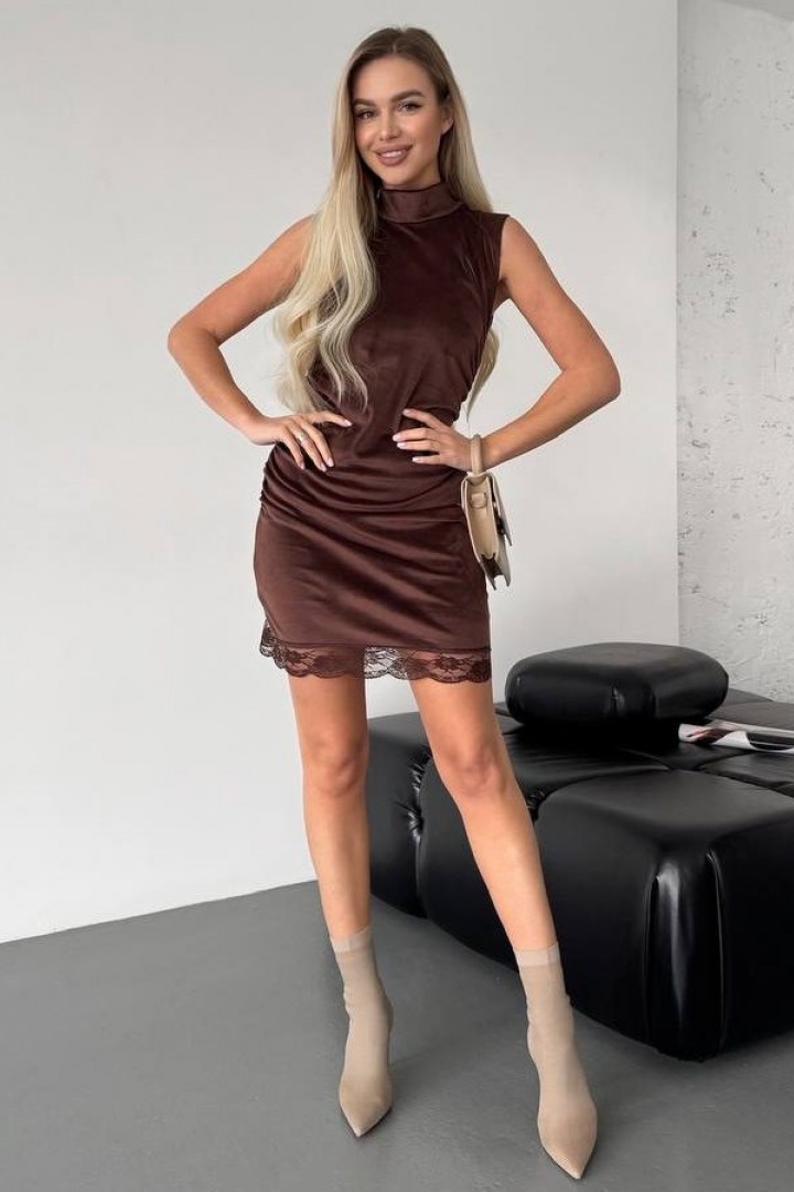 Жіноча велюрова сукня ZIF-1475A470