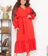 Платье с воланом NF-3442A700