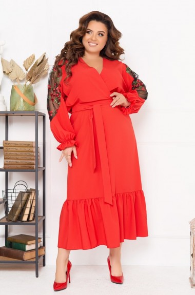 Платье с воланом NF-3442A700