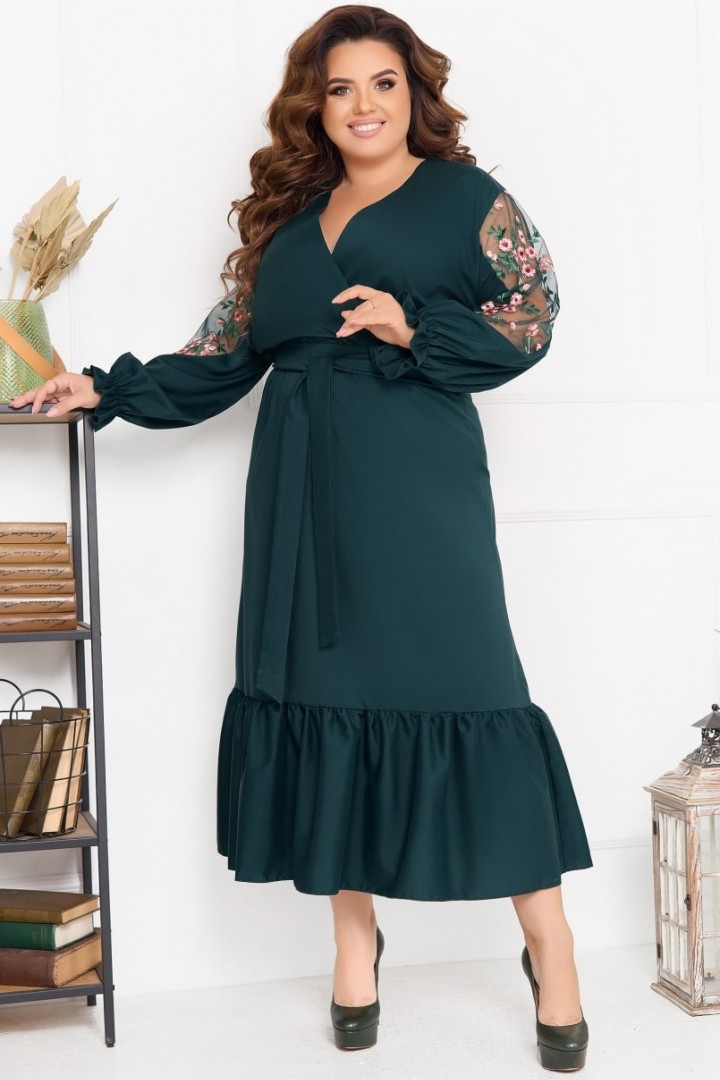 Платье с воланом NF-3442A700