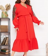 Платье с воланом NF-3442A700