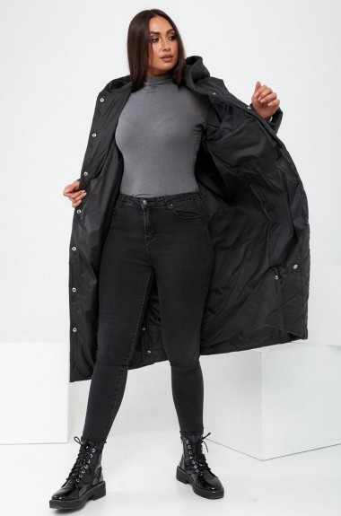 Зимнее пальто с капюшоном LC-544A850