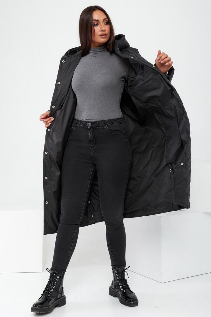 Зимнее пальто с капюшоном LC-544A850