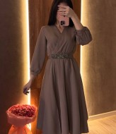 Платье женское с разрезом  HB-0154A560