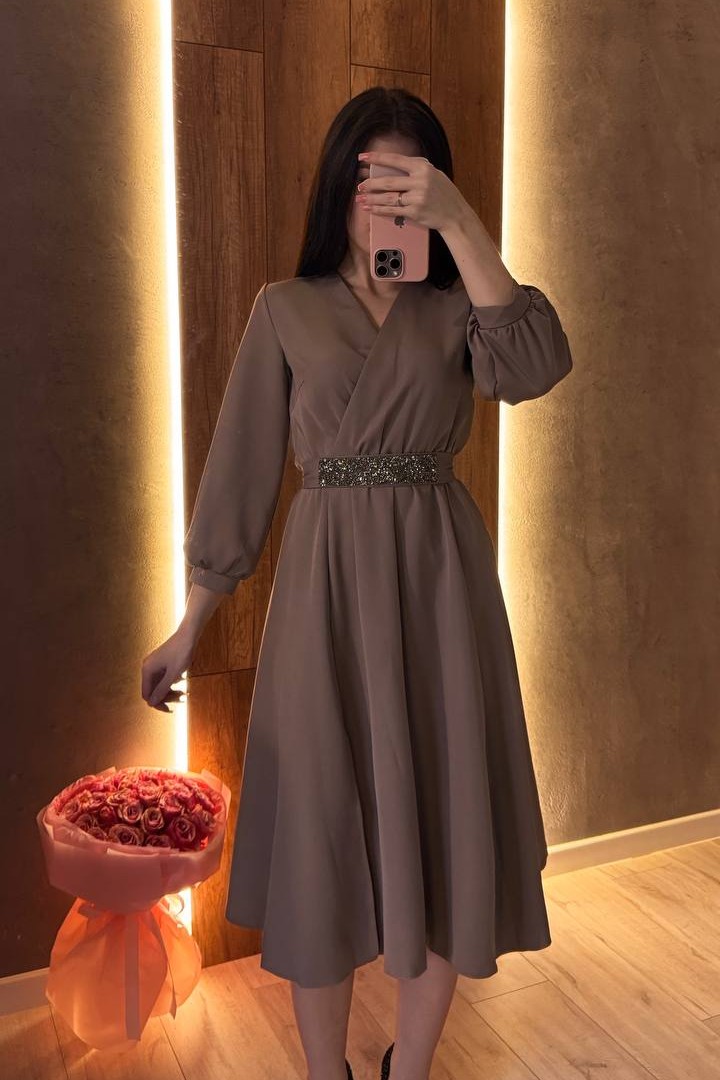 Платье женское с разрезом  HB-0154A560