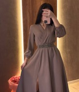 Платье женское с разрезом  HB-0154A560