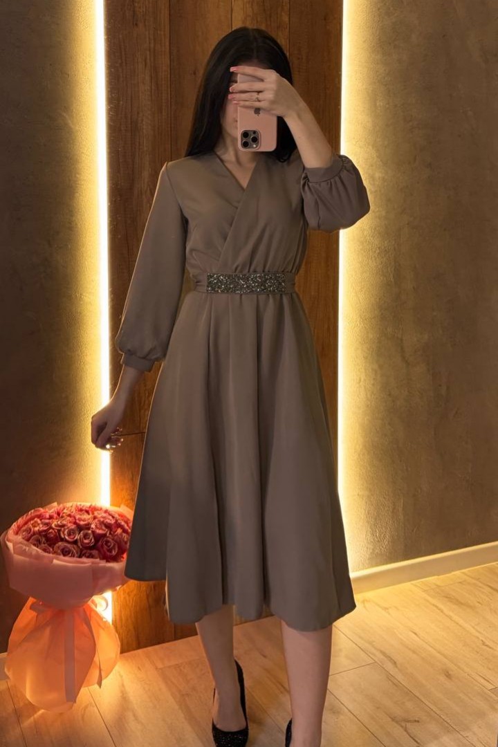 Платье женское с разрезом  HB-0154A560