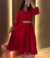 Платье женское с разрезом  HB-0154A560