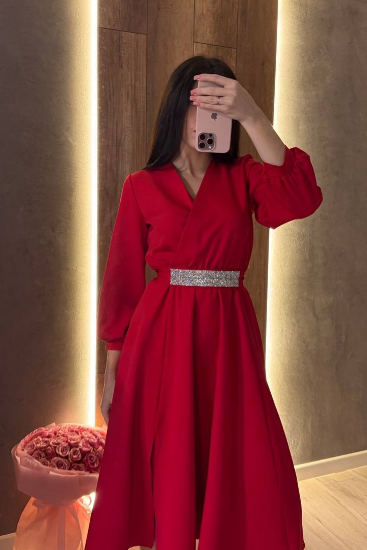 Платье женское с разрезом  HB-0154A560