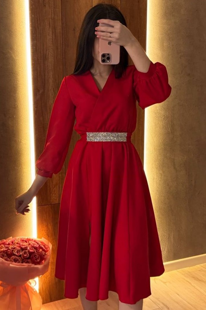 Платье женское с разрезом  HB-0154A560