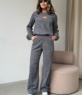 Вельветовый брючный костюм женский IMMA-283A520