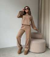 Вельветовый брючный костюм женский IMMA-283A520