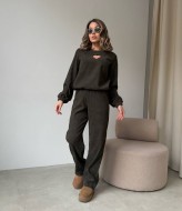 Вельветовый брючный костюм женский IMMA-283A520