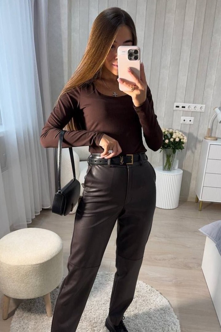 Жіночи шкіряни штани KC-0456A420