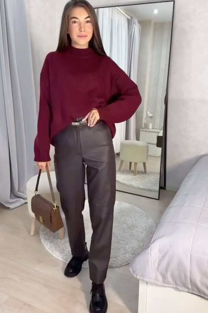 Жіночи шкіряни штани KC-0456A420