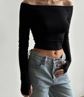 Топ с длинным рукавом и открытыми плечами DMP-R1251A200