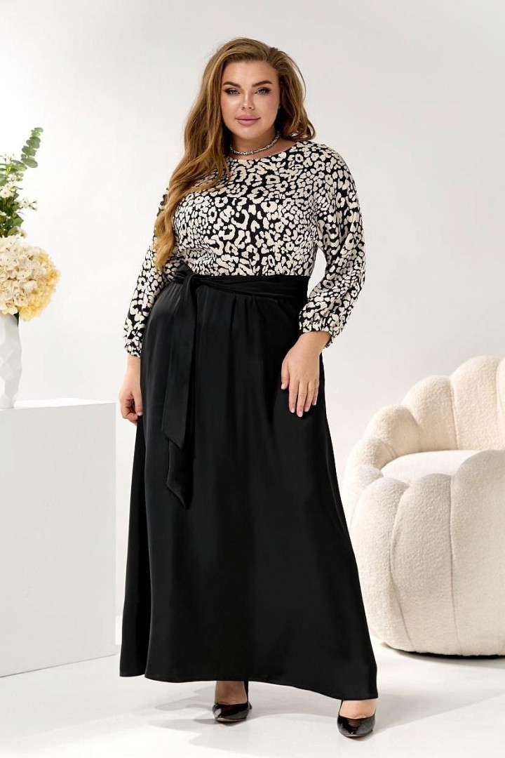 Ошатна довга сукня GOL-2092A1250