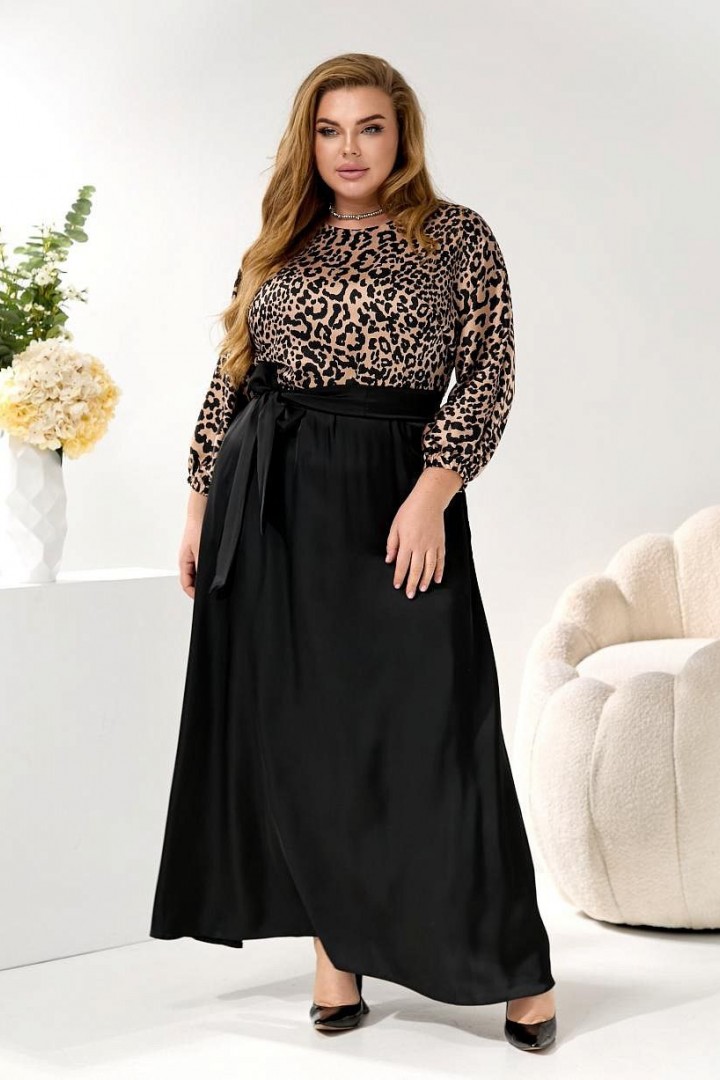 Ошатна довга сукня GOL-2092A1250