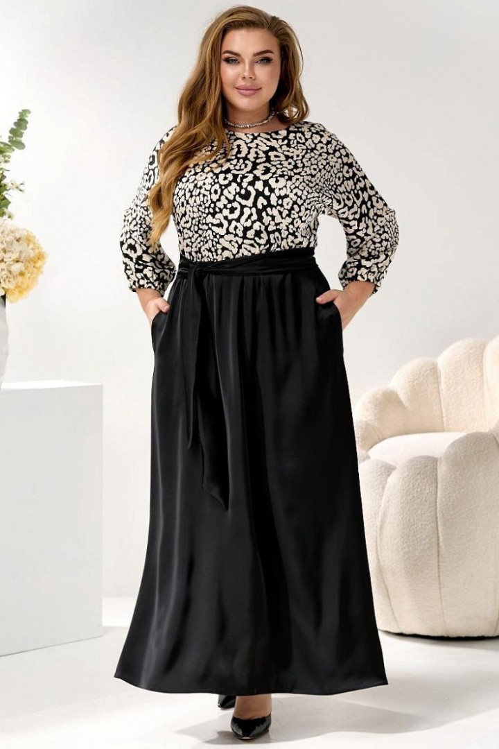 Ошатна довга сукня GOL-2092A1250