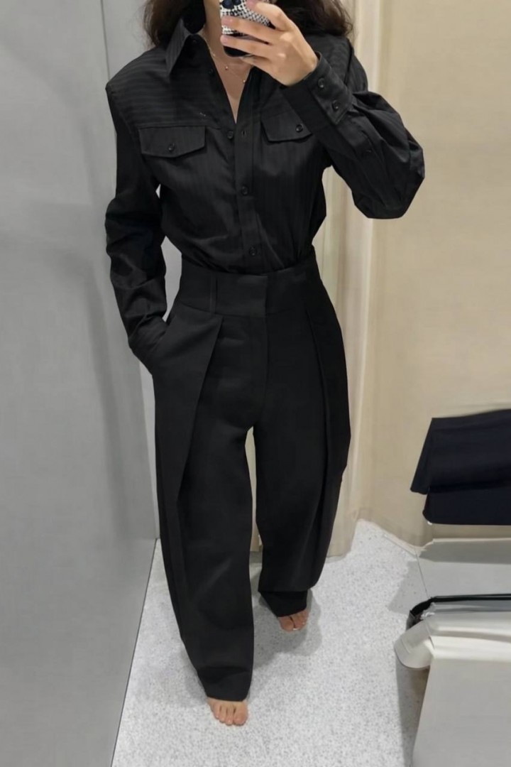 Жіночи брюки з високою посадкою AP-1133A400