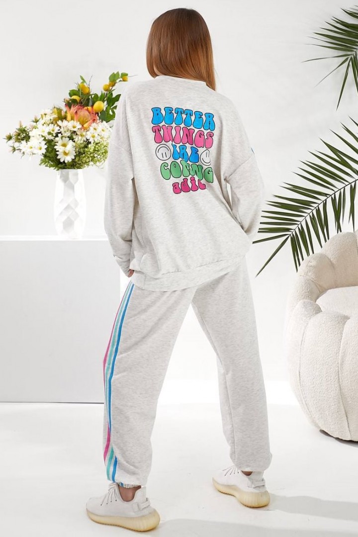 Молодежный спортивный костюм женский  ZIF-1427A690