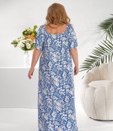 Штапельное платье большого размера  NU-1406A19